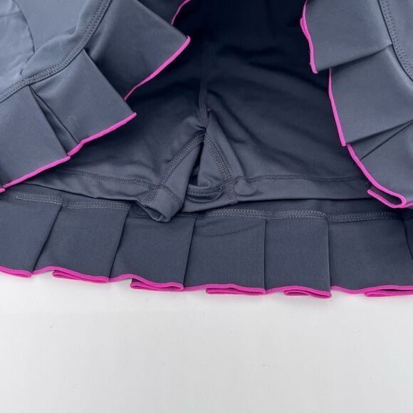 NWOT BJÖRN BORG Tori Skort Size Large Blueish Dark Grey fuchsia trim | Tennis - Picture 4 of 8